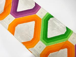 アンティーク　蜀江文織り出し袋帯（着用可）